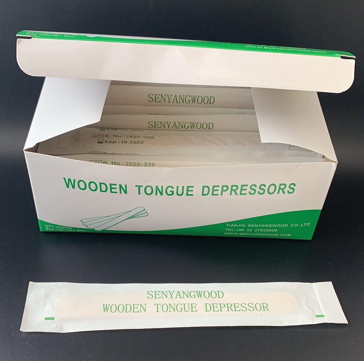 Tongue Depressors, Junior, Blade, Non-Sterile, Wood, 5.5 Inches Long 5/8 Inches Wide